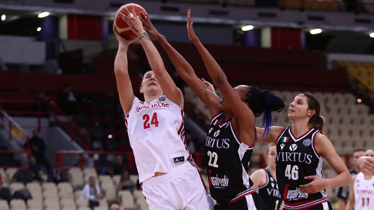 Euroleague γυναικών: Πέμπτη σερί ήττα για τον Ολυμπιακό, έχασε 79-63 από τη Βίρτους στο ΣΕΦ