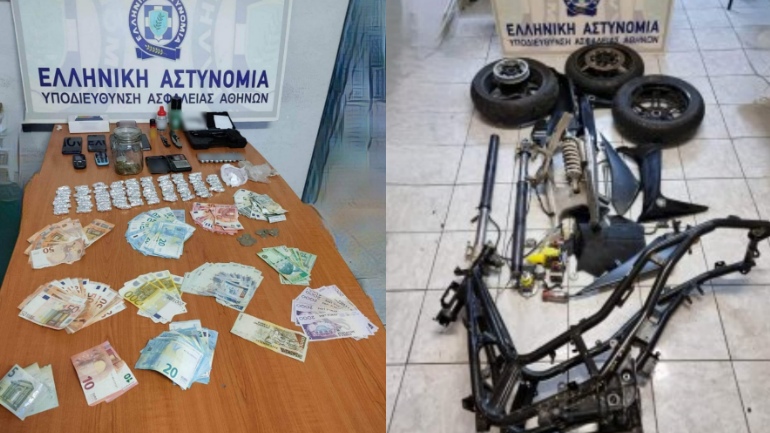 Εξαρθρώθηκε συμμορία που διακινούσε ναρκωτικά και έκλεβε μοτοσικλέτες στην Αττική