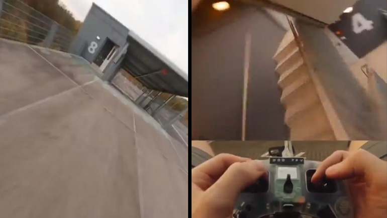 Ξενάγηση σε κτήριο με ένα drone 