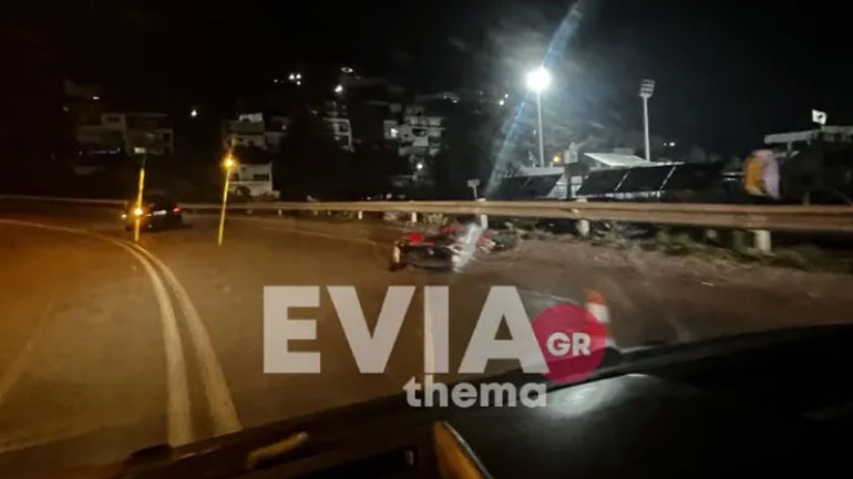 Νεκρός 40χρονος μοτοσικλετιστής σε τροχαίο στη Χαλκίδα