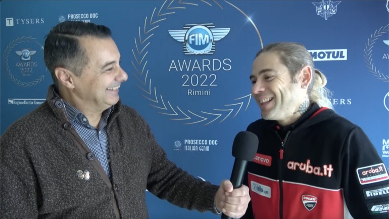 Ο απεσταλμένος μας στο Ρίμινι, με τον Alvaro Bautista