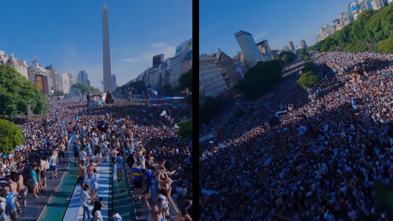 Οι δρόμοι του Μπουένος Άιρες μετά τη νίκη της Αργεντινής