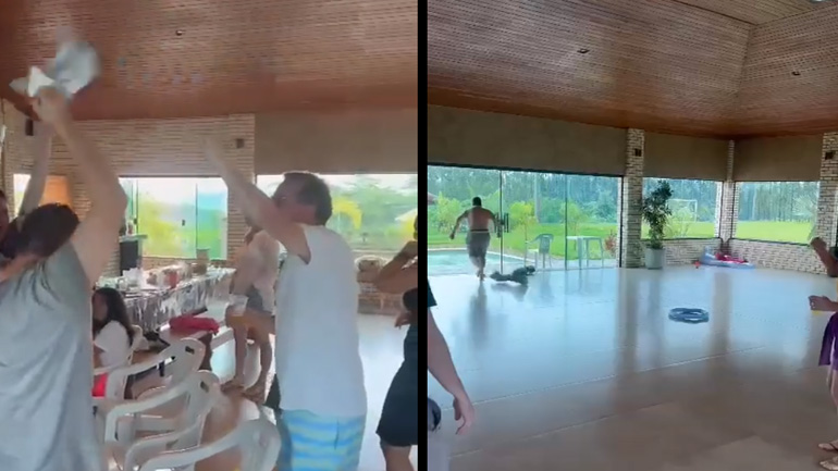 Ένας Αργεντινός πανηγυρίζει μετά τη νίκη της ομάδας του -fail