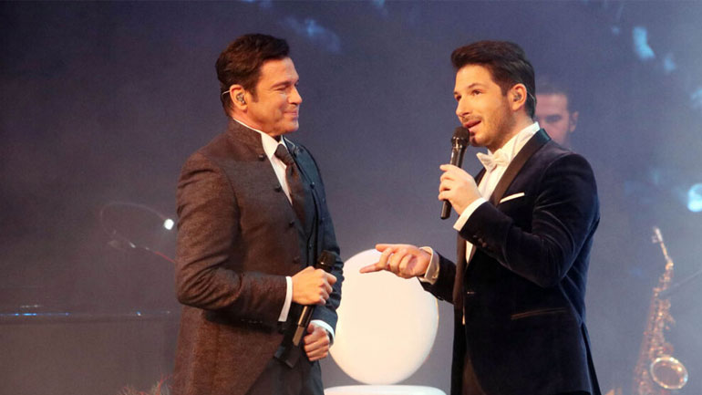 Μάριος Φραγκούλης-Γιώργος Περρής: Ποιοι βρέθηκαν στην πρεμιέρα της παράστασής τους