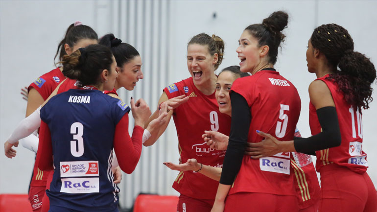 CEV Cup Γυναικών: Πανηγυρικά στις «16» ο Ολυμπιακός, 3-0 σετ την Κάλτσιτ Κάμνικ