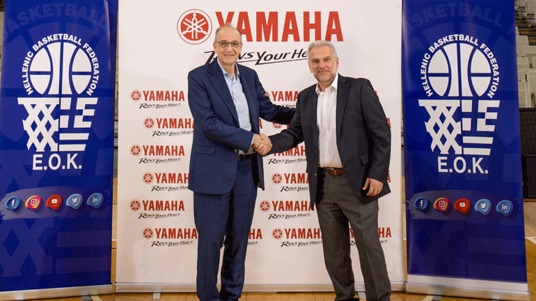 Η Yamaha Χορηγός των Εθνικών Ομάδων Καλαθοσφαίρισης