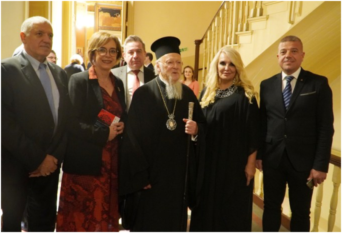 Κωνστανντίνος Πάντος, Σοφία Μαυροπούλου, Οικουμενικός Πατριάρχης Βαρθολομαίος Α’, Βίκυ Μπαφατάκη και Μιχαήλ Μαντζανάς