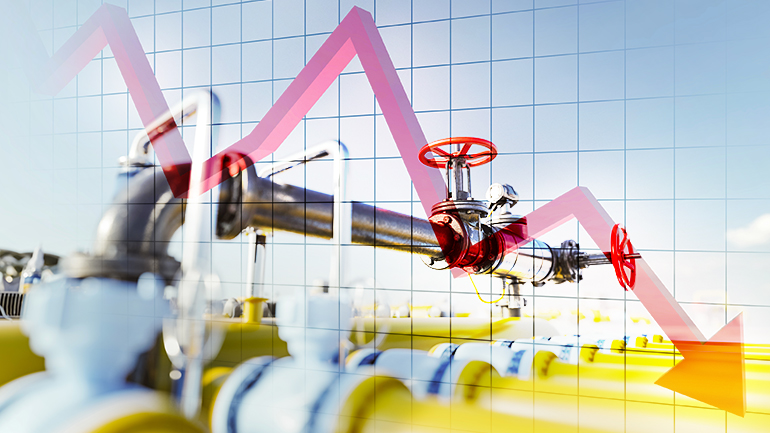 Κάτω από τα 100 ευρώ η τιμή του φυσικού αερίου