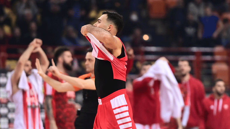 Εuroleague: Δεύτερη συνεχόμενη ήττα για τον Ολυμπιακό, έχασε 90-86 από τον Ερυθρό Αστέρα στο ΣΕΦ