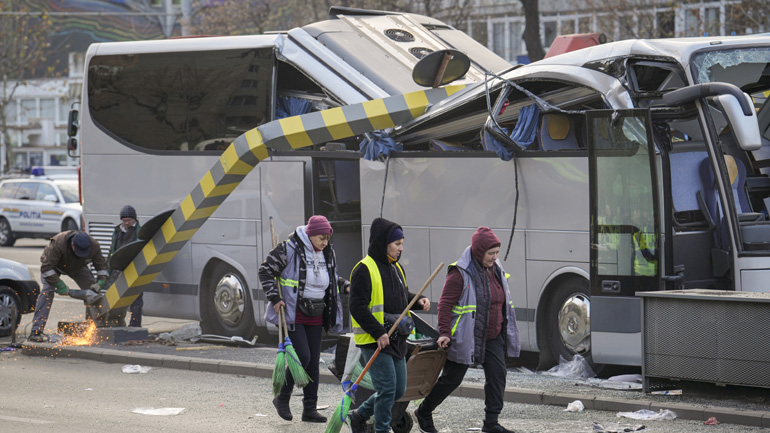 Ρουμανία: Βίντεο ντοκουμέντο μέσα από το πούλμαν λίγα λεπτά μετά το ατύχημα