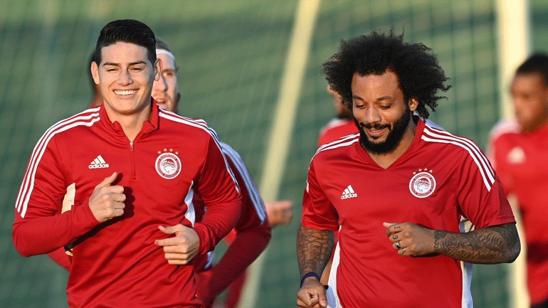 Ολυμπιακός: Οι χριστουγεννιάτικες ευχές του Μαρσέλο και του Χάμες Ροντρίγκες