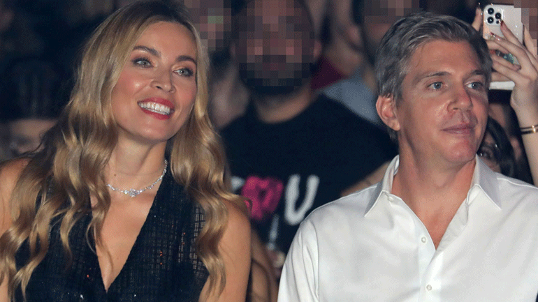 Μαριέττα Χρουσαλά-Λέων Πατίτσας: Βραδινή έξοδος στα μπουζούκια