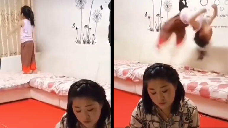 Μια μικρή ninja στο σπίτι!