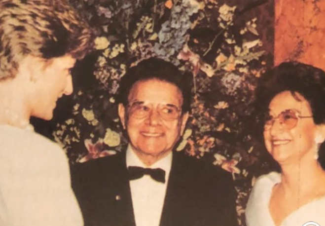 Το ζεύγος Λάτση με την πριγκίπισσα Νταϊάνα