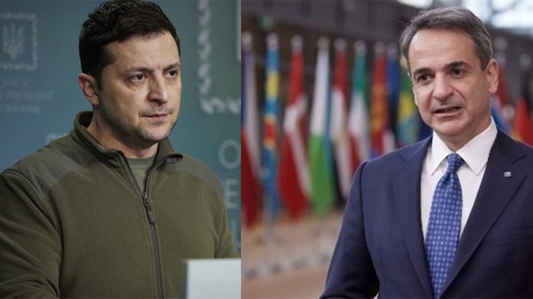 Τηλεφωνική επικοινωνία Μητσοτάκη – Ζελένσκι για ανταλλαγή ευχών