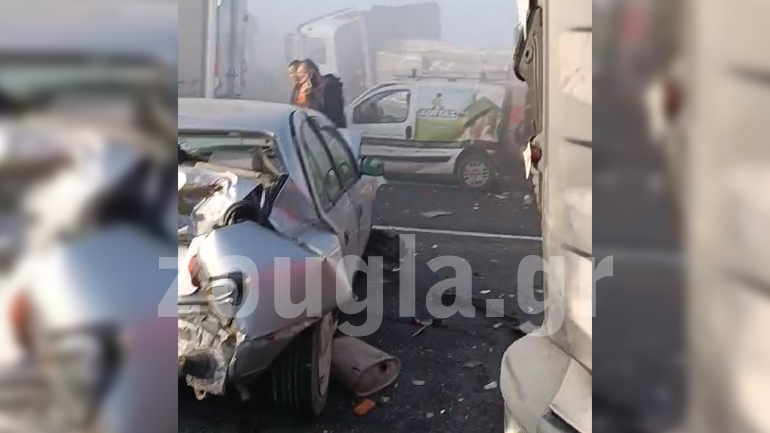 Διπλή καραμπόλα στην εθνική οδό Αθηνών – Λαμίας