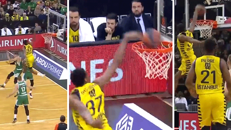 Tρομερό κάρφωμα από τον Κώστα Αντετοκούνμπο στο ματς Φενερμπαχτσέ-Ζαλγκίρις!