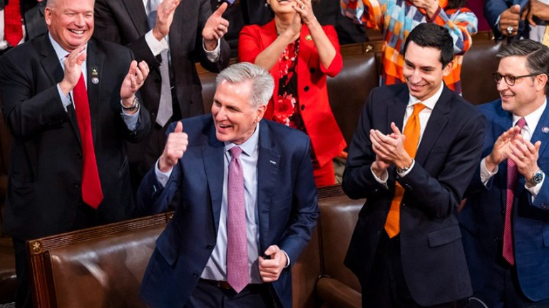 ΗΠΑ: Ο Ρεπουμπλικανός Κέβιν Μακάρθι εξελέγη πρόεδρος της Βουλής των Αντιπροσώπων