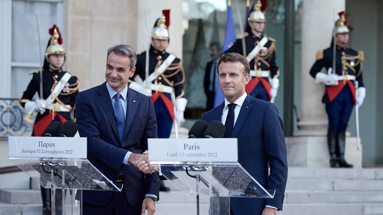 Τηλεφωνική επικοινωνία του Κυρ. Μητσοτάκη με τον Εμ. Μακρόν