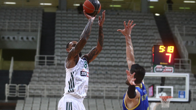 Απέφυγε το κάζο ο Παναθηναϊκός, 72-71 το Περιστέρι