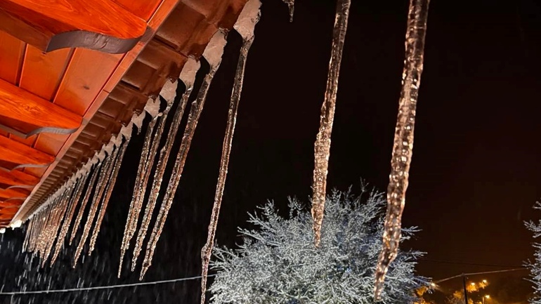 Τους μείον επτά βαθμούς άγγιξε η ελάχιστη θερμοκρασία στη Βόρεια Ελλάδα το πρωί του Σαββάτου