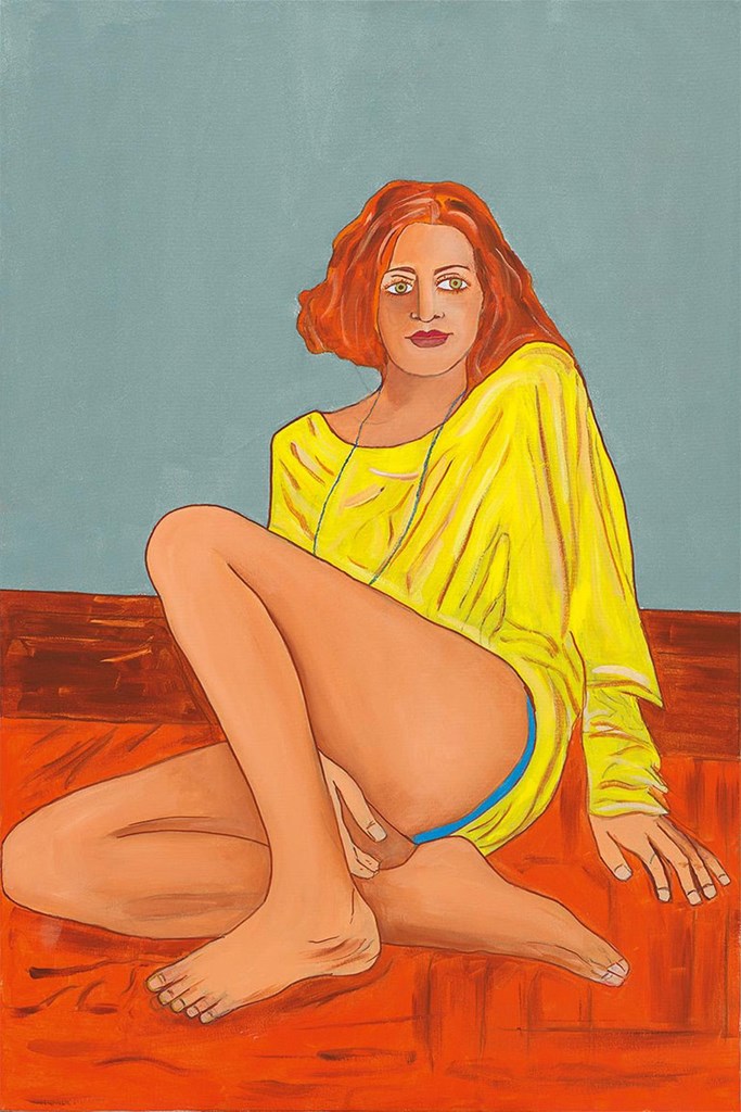 Ergo_13 ΜΟΝΗ! / ALONE! 1/2022, ακρυλικάσεκαμβά / acrylics on canvas 150 x 100 cm 