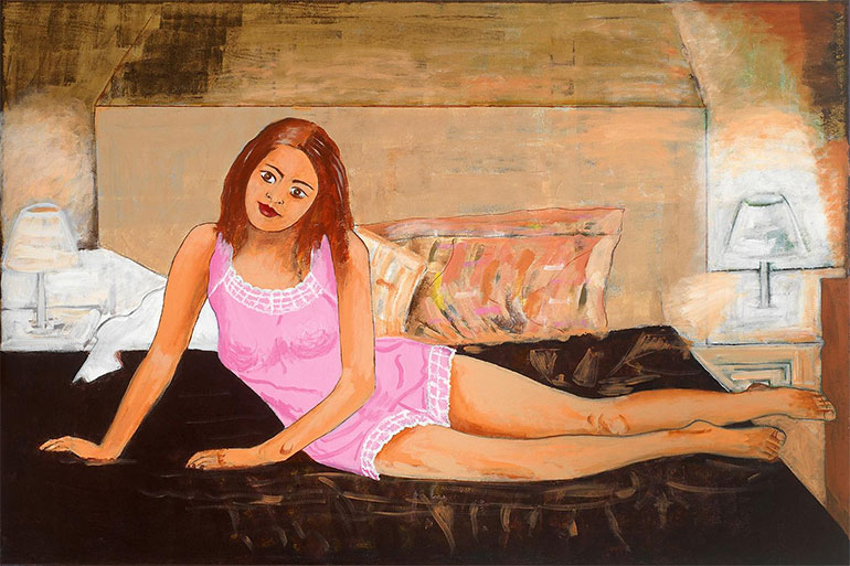  Ergo_8  ΧΑΛΑΡΩΣΗ / RELAXATION  7/2022, ακρυλικάσεκαμβά / acrylics on canvas 180 x 120 cm 