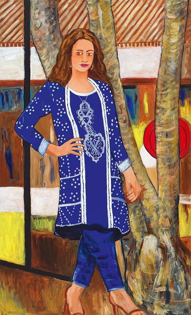 Ergo_2 ΕΠΙΔΕΙΞΗ 3 / DEMONSTRATION 3 11/2022, ακρυλικά σε καμβά / acrylics on canvas 180 x 110 cm   