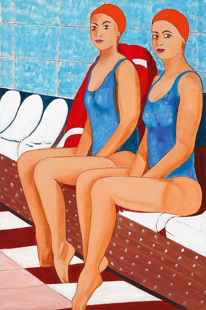 Ergo_3  ΠΟΛΟ, ΠΡΙΝΤΟΝΑΓΩΝΑ / POLO , BEFORE THE MATCH  11/2022, ακρυλικάσεκαμβά / acrylics on canvas 150 x 100 cm 