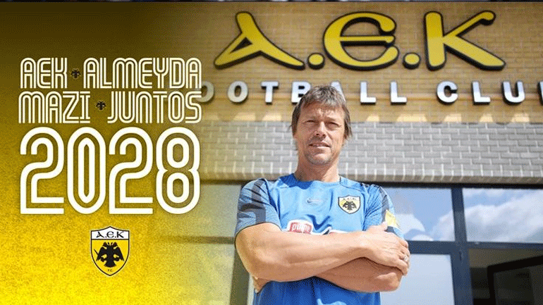Στην ΑΕΚ μέχρι το 2028 ο Αλμέιδα