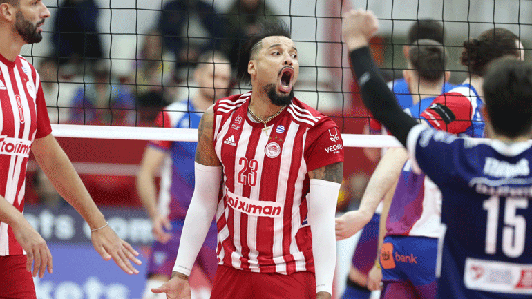 Βόλεϊ: Πρώτο βήμα πρόκρισης από τον Ολυμπιακό στο Challenge Cup, 3-1 την Στεάουα