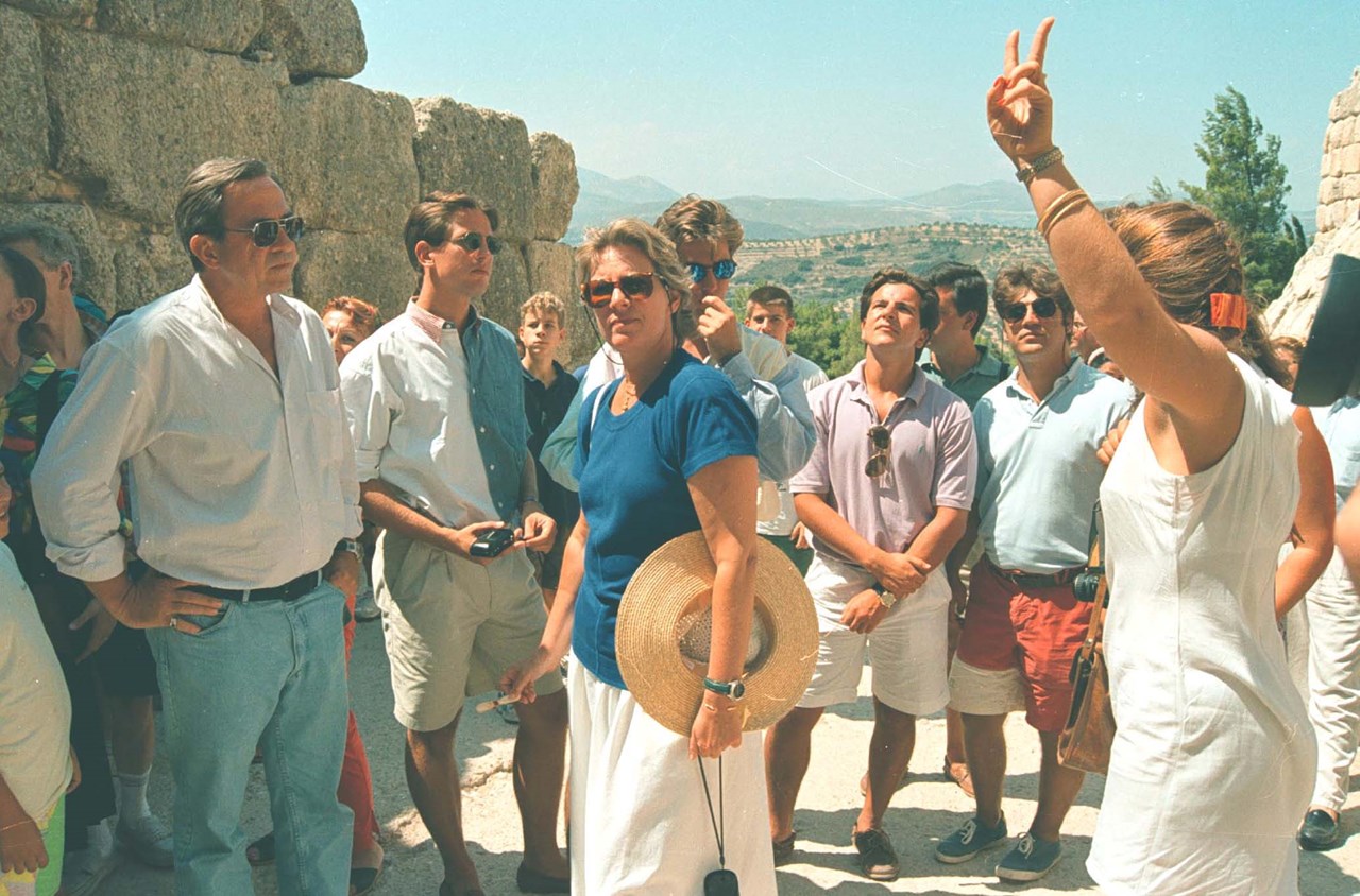 Με την οικογένειά του στις Μυκήνες