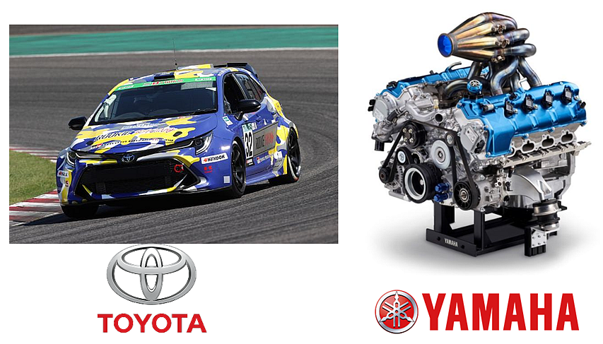 To Toyota στο οποίο δοκιμάστηκε ο κινητήρας υδρογόνου V8 της Yamaha