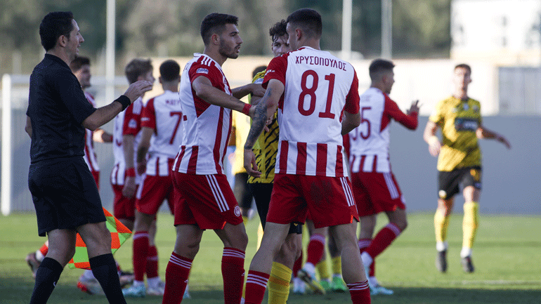 Super League 2: Με ανατροπή ο Ολυμπιακός Β’, 2-1 την ΑΕΚ Β’ στο «Σεραφίδειο»