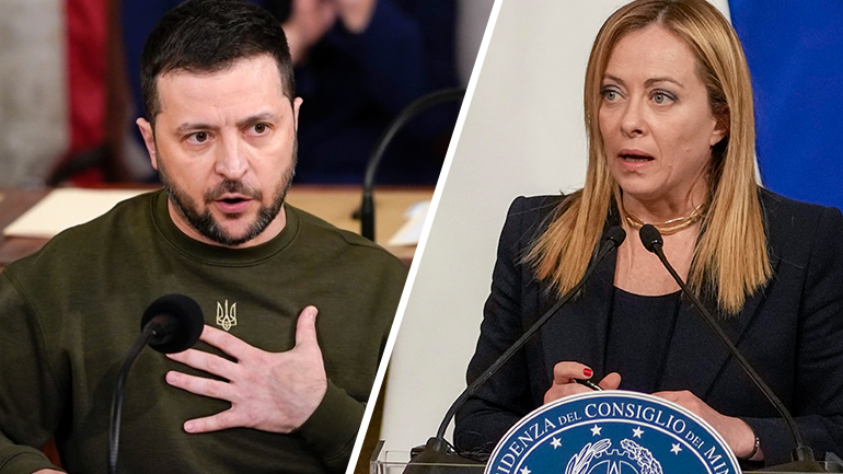 Μελόνι: Θα συναντήσω τον Ζελένσκι για να του πω ότι η Ιταλία είναι στο πλευρό του