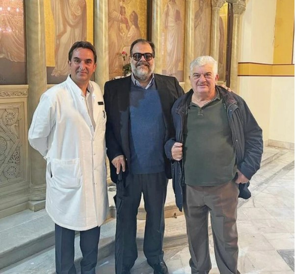 Ο εφοπλιστής Νικόλας Πατέρας επισκεπτόταν τον ναό κατά την διάρκεια της ανακαίνισής του για να δει την πορεία των εργασιών