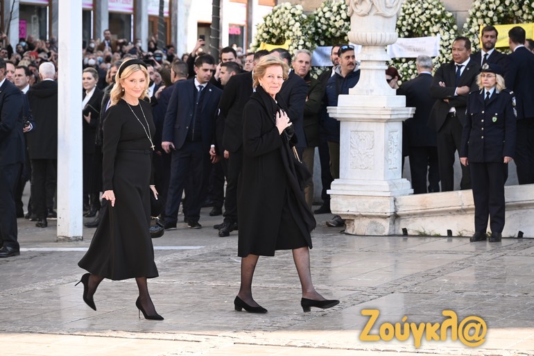 Η σύζυγος του Παύλου Γλύξμπουργκ, Μαρί Σαντάλ και η σύζυγος του τέως βασιλιά Κωνσταντίνου, Άννα Μαρία