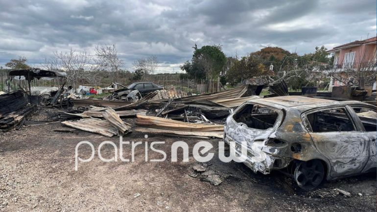 Άγιος Ηλίας Πύργου: Στάχτη τα υπάρχοντά τους