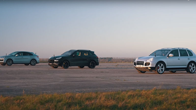 Όλες οι γενιές Cayenne στην απόλυτη κόντρα επιτάχυνσης