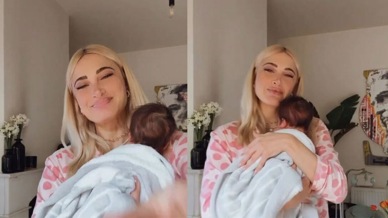 Ιωάννα Τούνη: Μας δείχνει τον 9 ημερών γιο της