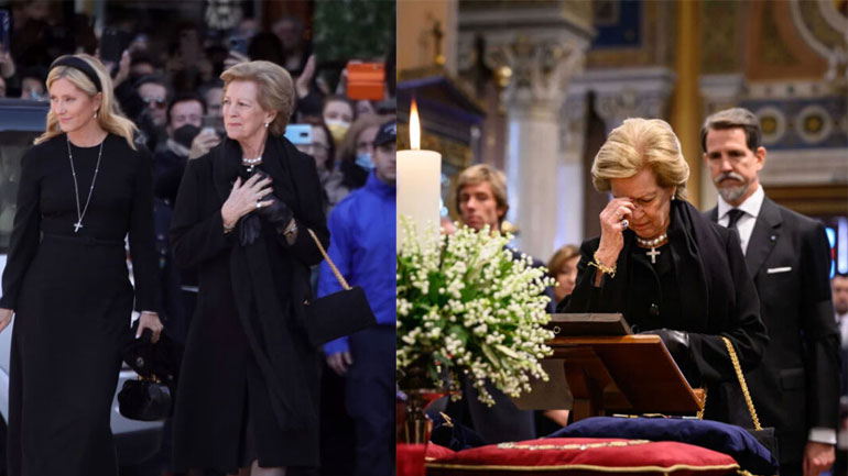 Άννα – Μαρία: Το κειμήλιο που φόρεσε στην κηδεία του τέως βασιλιά Κωνσταντίνου από τον γάμο τoυς