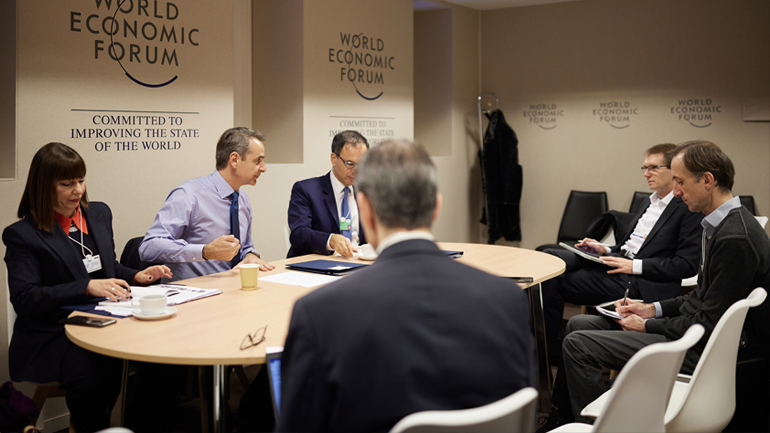 Σειρά επαφών του Κυρ. Μητσοτάκη στο πλαίσιο του Παγκοσμίου Οικονομικού Φόρουμ του Νταβός