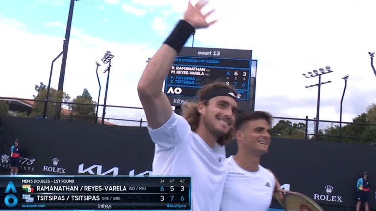 Australian Open: Νίκη για τα αδέρφια Τσιτσιπά στο διπλό