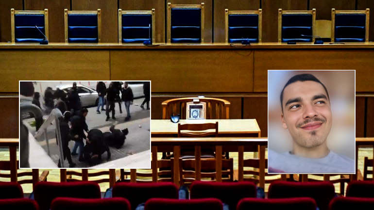 Ξύλο και συνθήματα στη δίκη του Άλκη Καμπανού