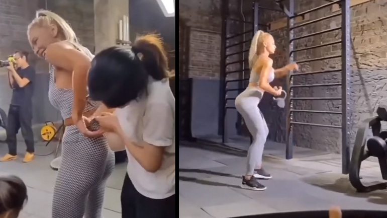 Προετοιμασία για φωτογράφιση κολάν