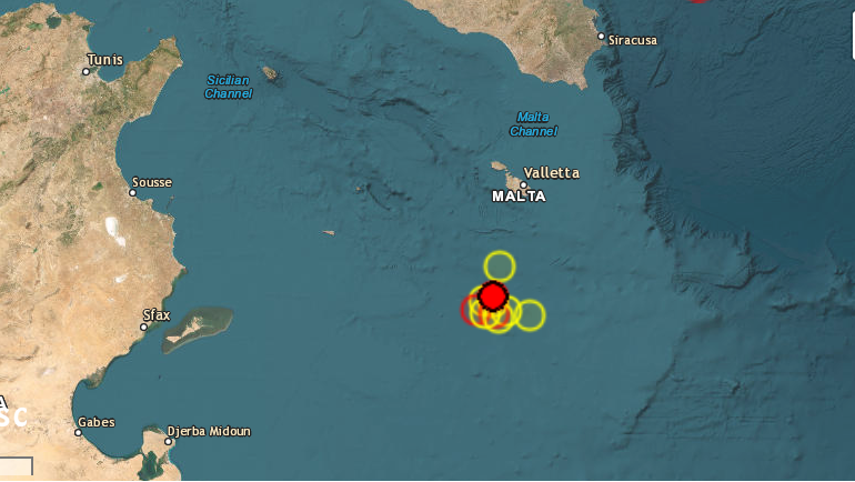 Σεισμική δόνηση 5,1 Ρίχτερ στη Mάλτα