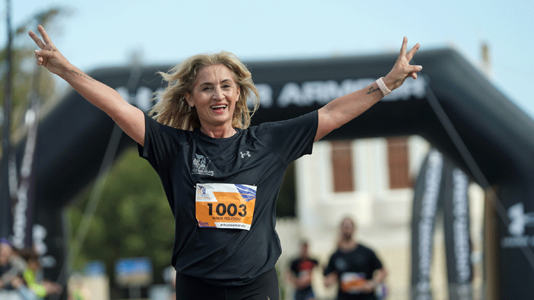 Η Μαρία Πολύζου στηρίζει το Διεθνή Μαραθώνιο Ρόδου 2023