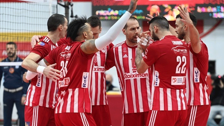 Βόλεϊ: Προκρίθηκε ο Ολυμπιακός, «εμφύλιος» στα ημιτελικά του Challenge Cup