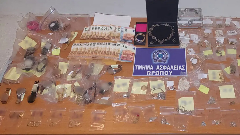 Εξαρθρώθηκε σπείρα διαρρηκτών από το Τμήμα Ασφαλείας Ωρωπού