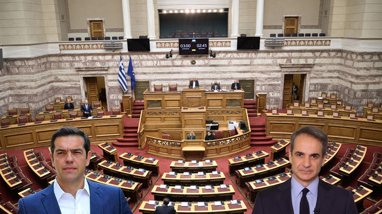 Μάχη αρχηγών σε προεκλογικό σκηνικό στη Βουλή